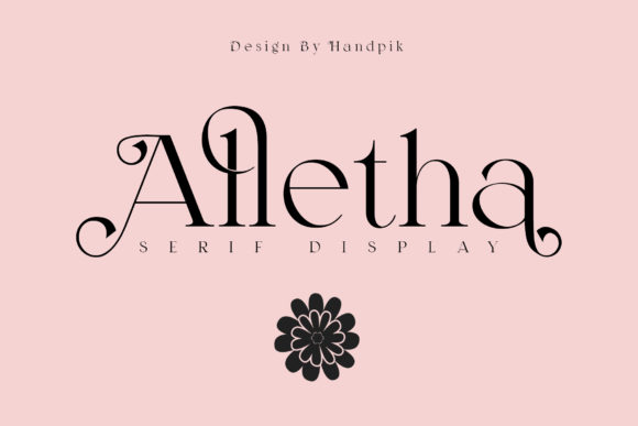 Alletha Font for Editorial Design