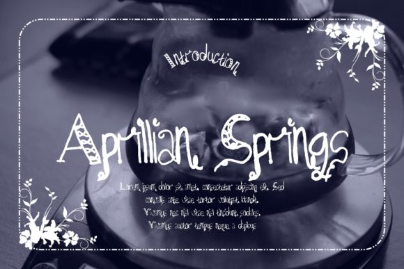 Aprillian Springs: A Creative Font for Branding