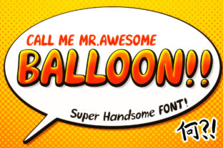 Awesome Balloon Font for Creative Design
