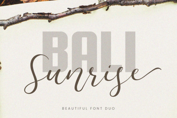 Bali Sunrise Font for Business Branding