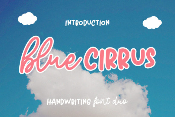 Blue Cirrus Font for Creative Brands