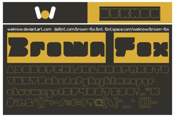 Brown Fox Font for Web Design