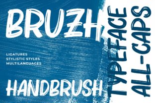 Bruzh Font: Dry Brush Script for Creative Projects