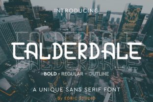 Calderdale Font for Creative Projects