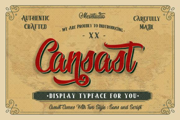 Cansast: A Nostalgic Display Font