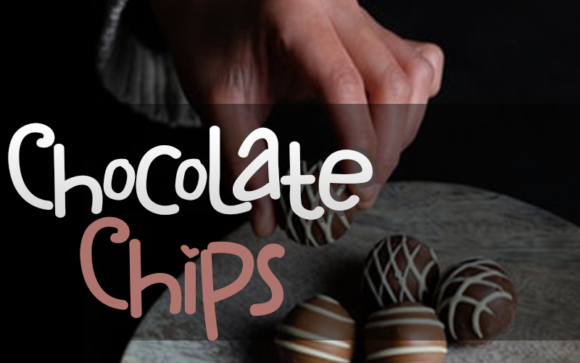 Chocolate Chips Font for Web Design