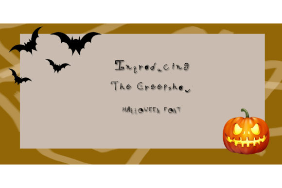 Creep Show Font for Halloween Design