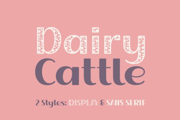 Dairy Cattle Font Review