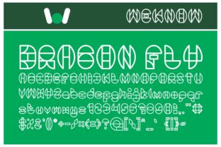 Dragon Fly Font: Bold and Abstract