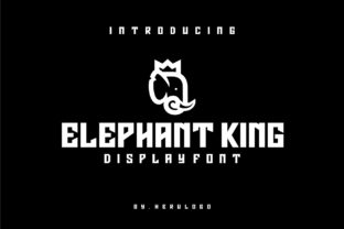 Elephant King Font for Creative Makers