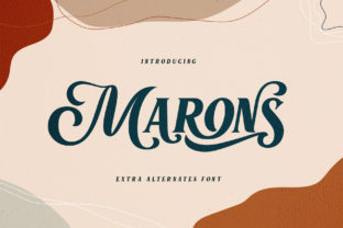 Marons: Bold Display Font for Campaigns