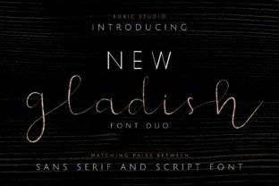New Gladish Font for Business Branding
